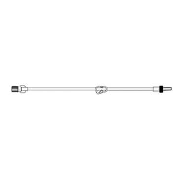 IV Extension Set 12 Inch Tubing Micro Bore Pinch Clamp MS438- Case/50